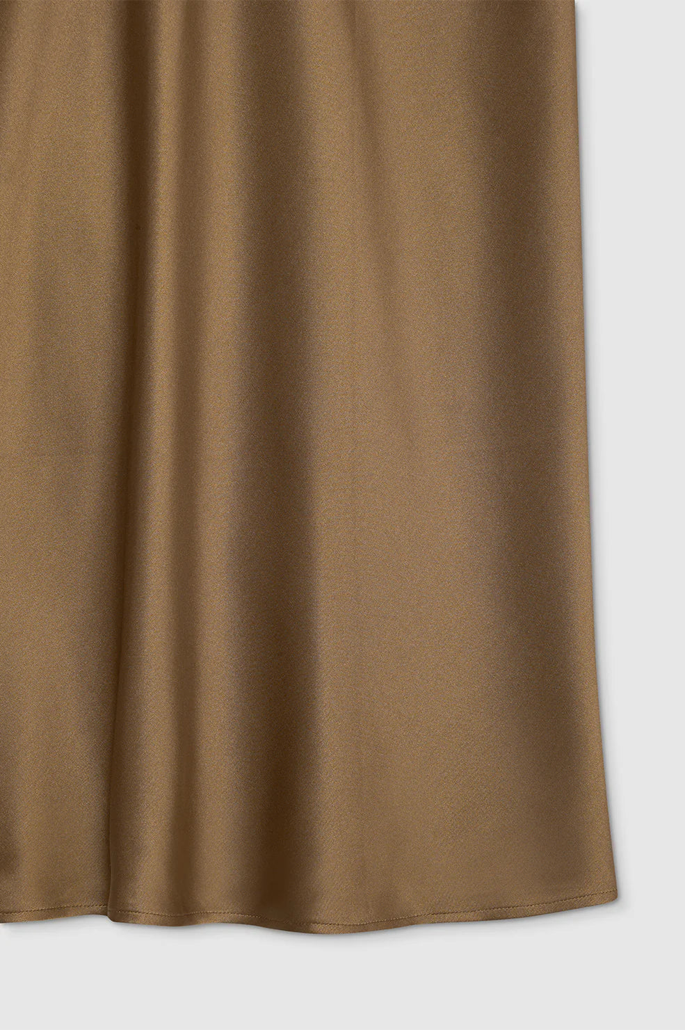 Anine Bing | Bar Silk Skirt - Sepia