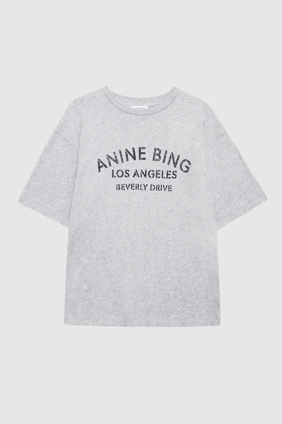 Anine Bing | Cohen Tee Los Angeles - Heather Grey