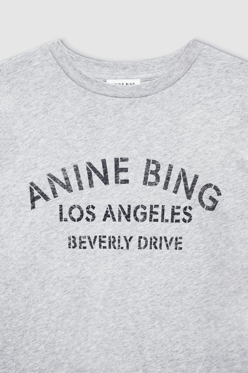 Anine Bing | Cohen Tee Los Angeles - Heather Grey