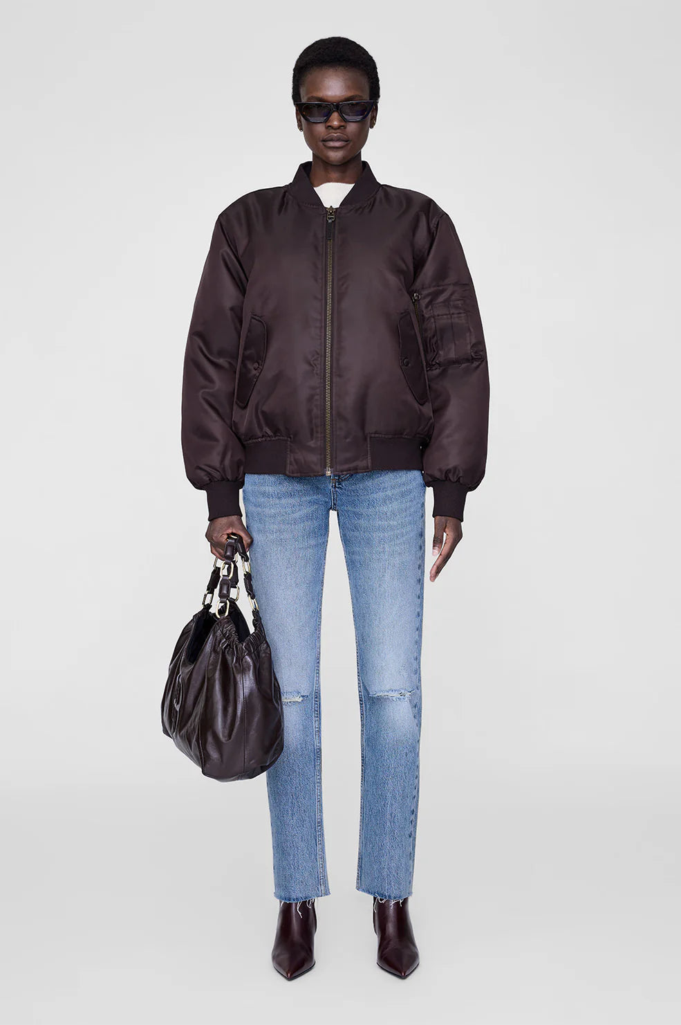 Anine Bing | Leon Bomber - Deep Brown