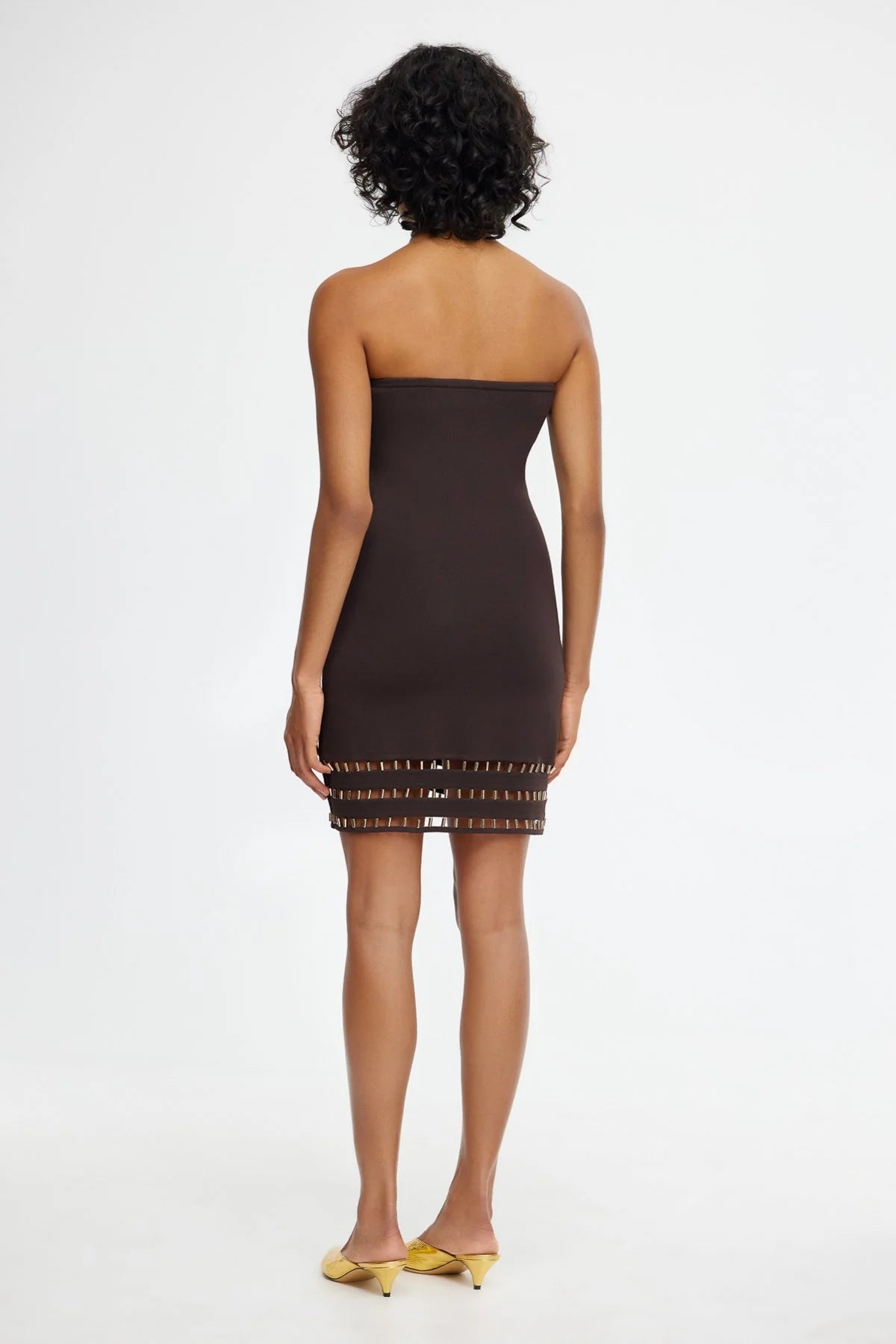 Acler | Carbrook Mini Dress - Dark Coffee