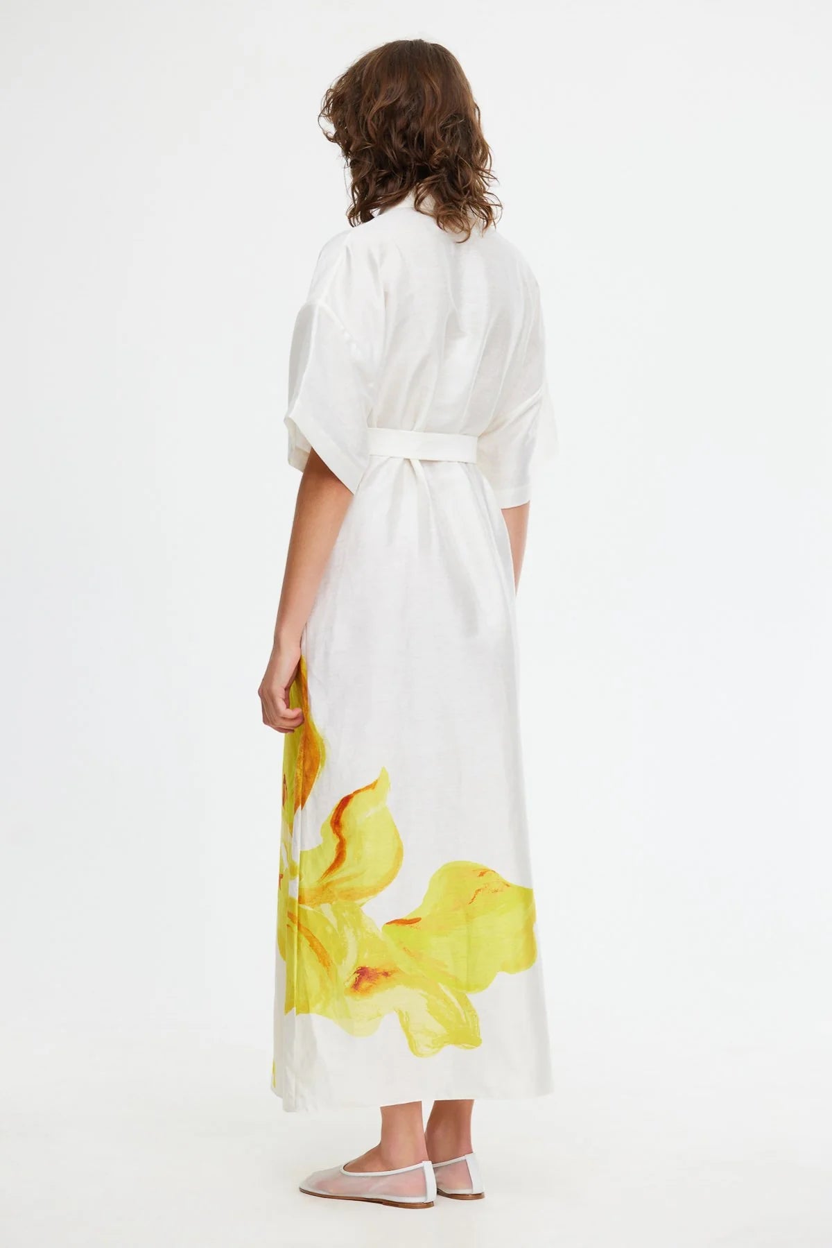 Acler | Hawkesbury Midi Dress - Ivory Calla Lily