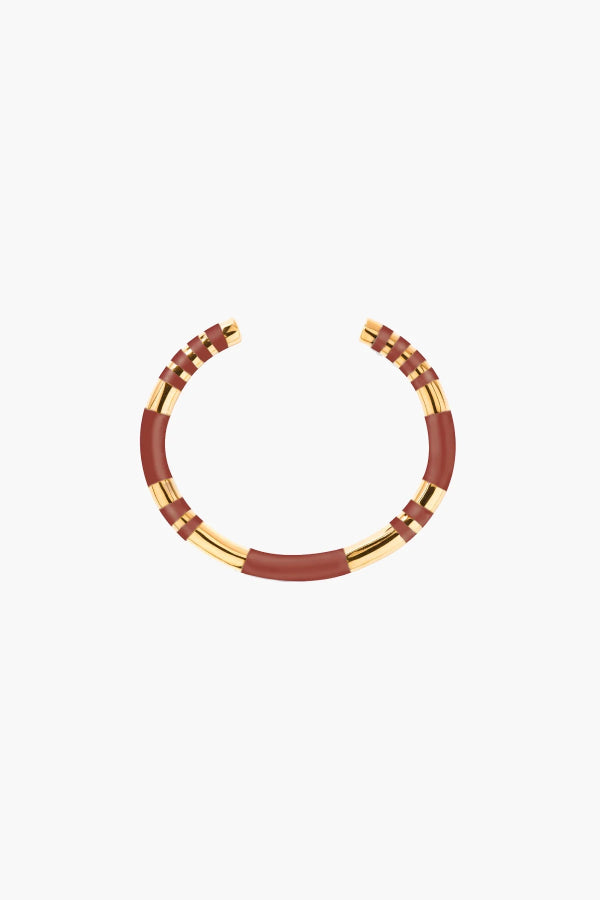 Aurélie Bidermann | Positano Bangle - Terracotta Brown