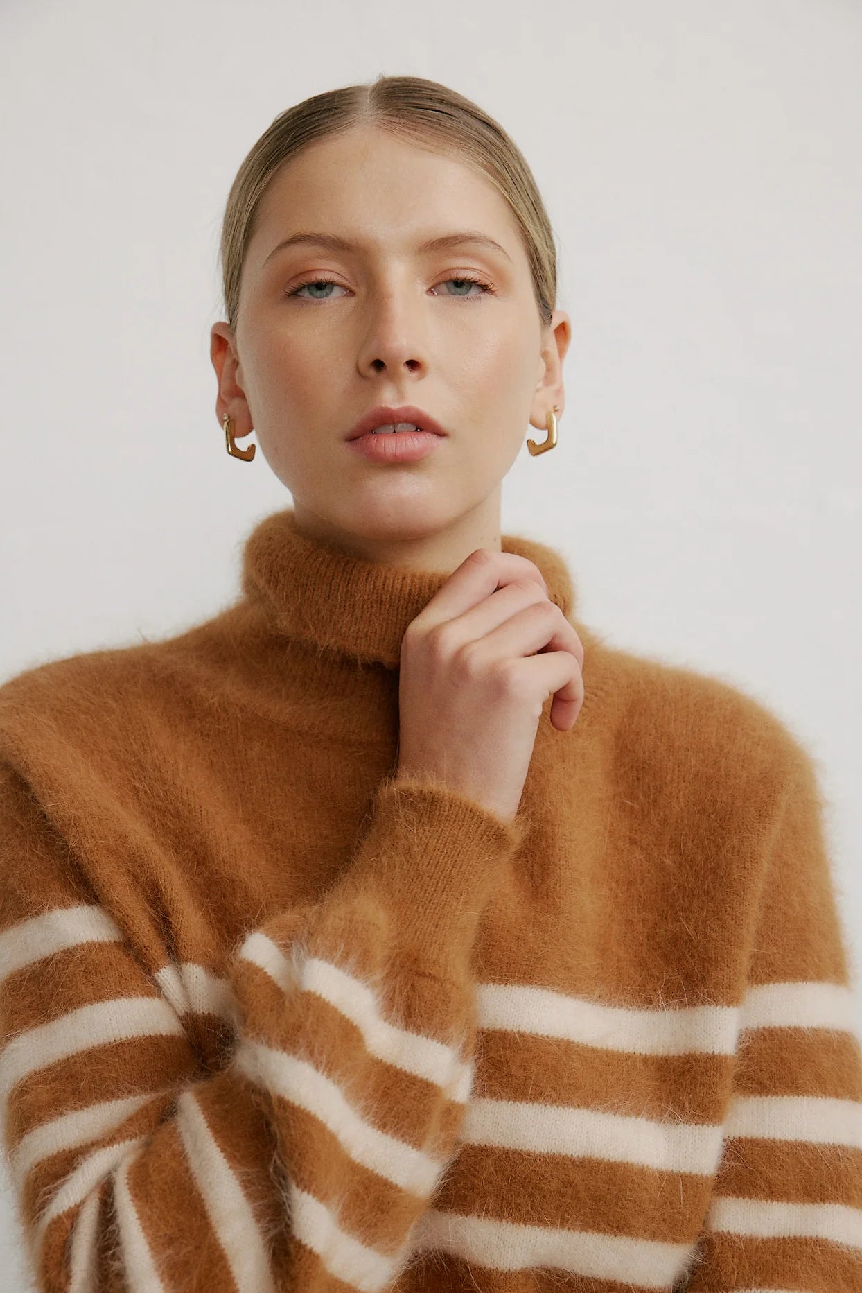 World Of Nomads | Tessa Roll Neck Knit - Caramel