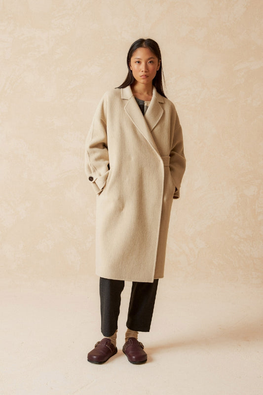 Indi & Cold | Abrigo Crudo Coat - Cream