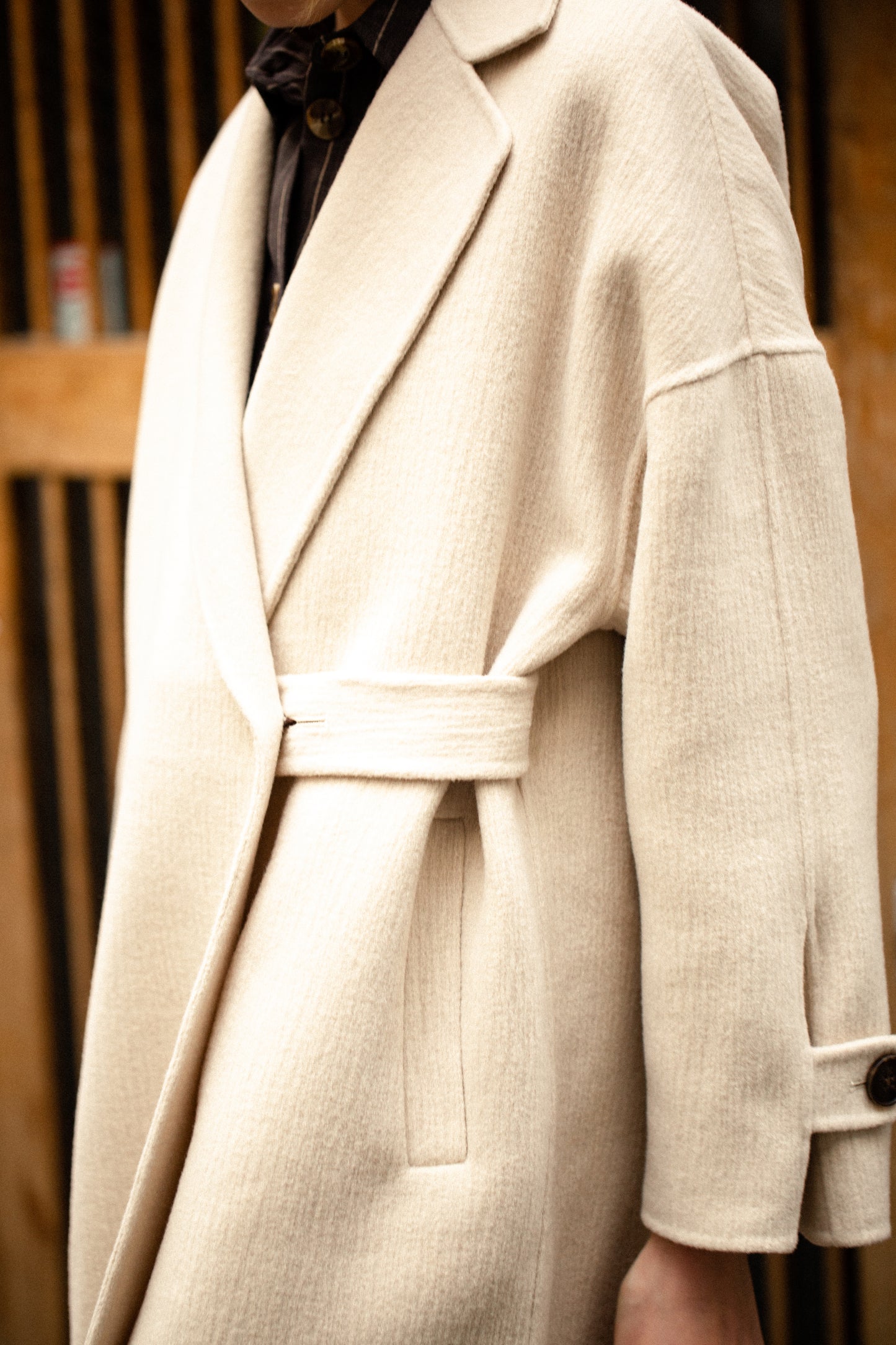 Indi & Cold | Abrigo Crudo Coat - Cream