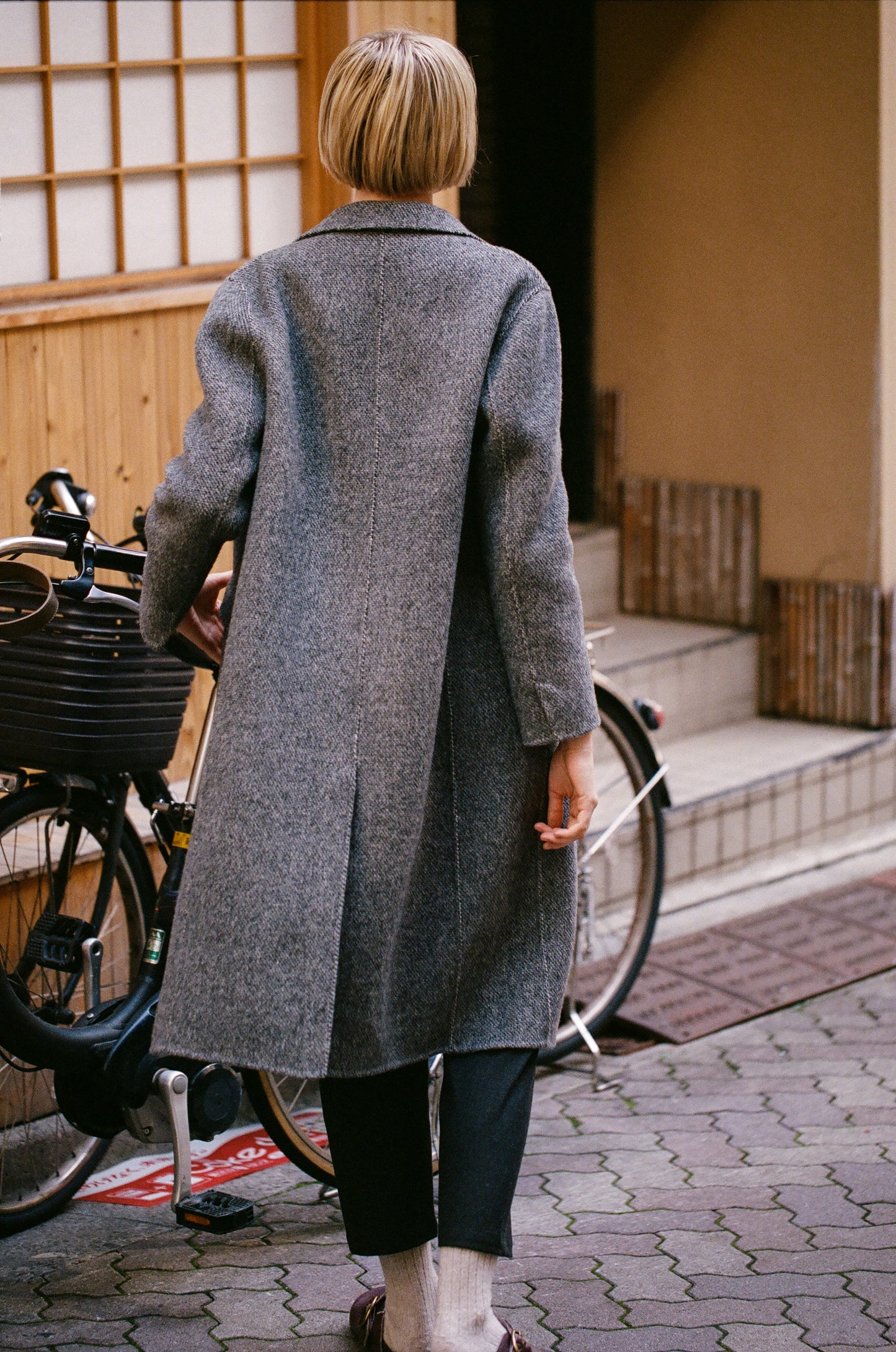 Indi & Cold | Loden Oversized Coat - Grey