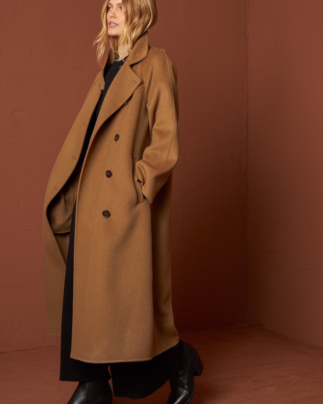 Indi & Cold | Abrigo Maxi Coat - Camel