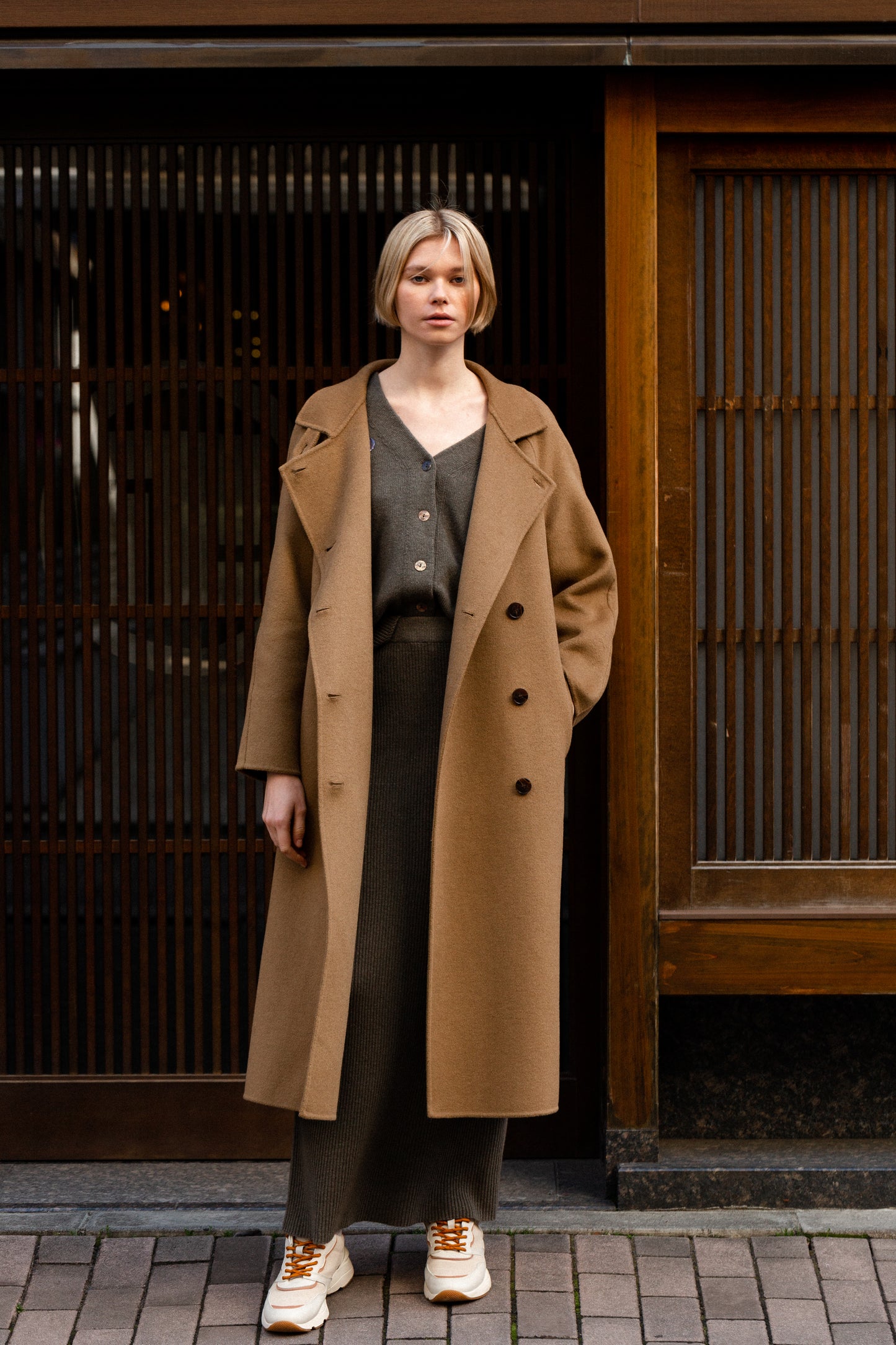 Indi & Cold | Abrigo Maxi Coat - Camel