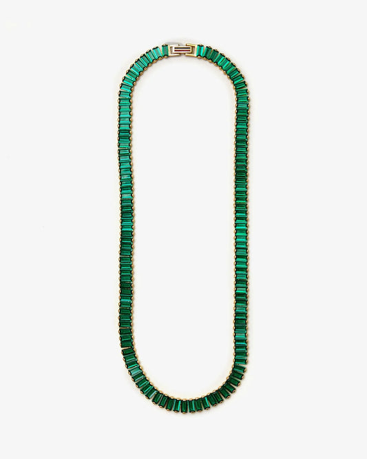 Clare V | Baguette Collar - Emerald