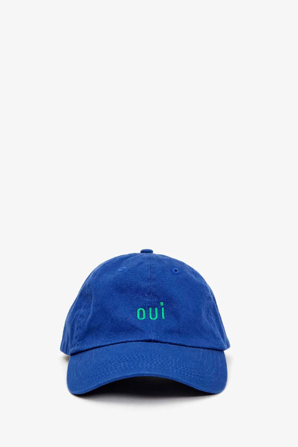 Clare V | Oui Baseball Cap - Royal Blue