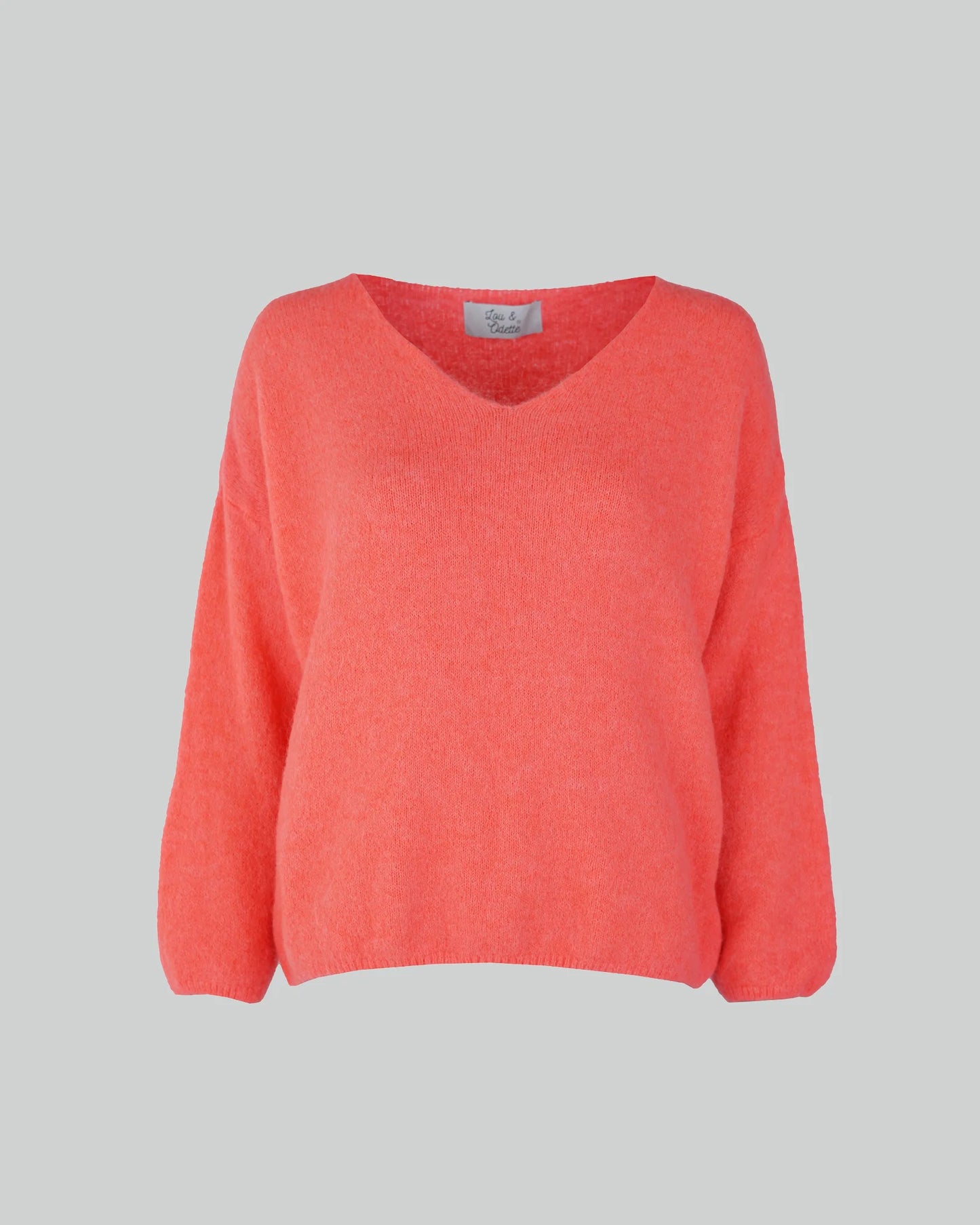 Lou & Odette | Bibi Pullover V-neck - Coral