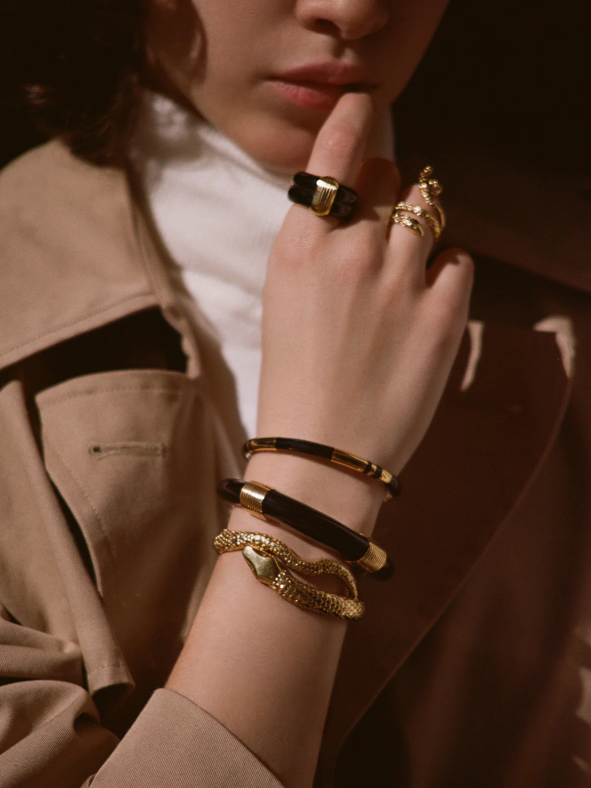 Aurélie Bidermann | Tao Serpent Bracelet - Gold