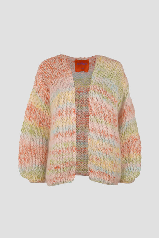 Les Tricots d’O | Brigitte Cardigan Short – Off White Multi