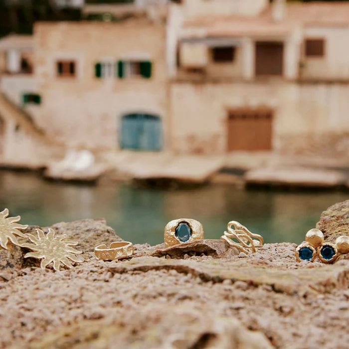 Agapée | Carmen Blue Ring - Gold