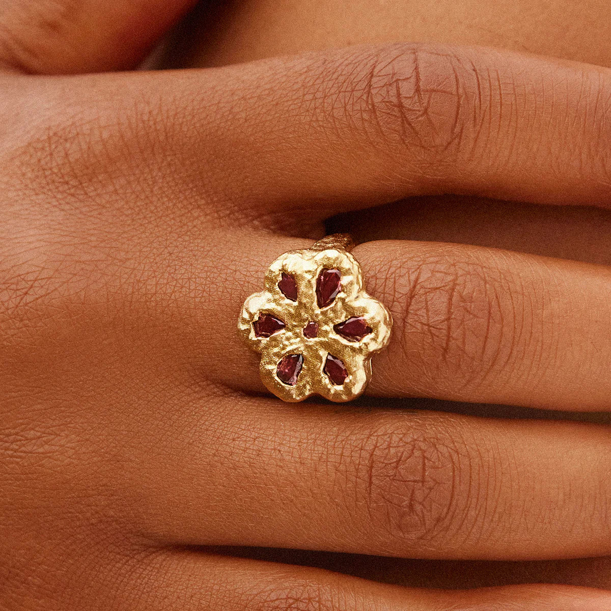 Agapée | Rita Rosewood Ring - Gold