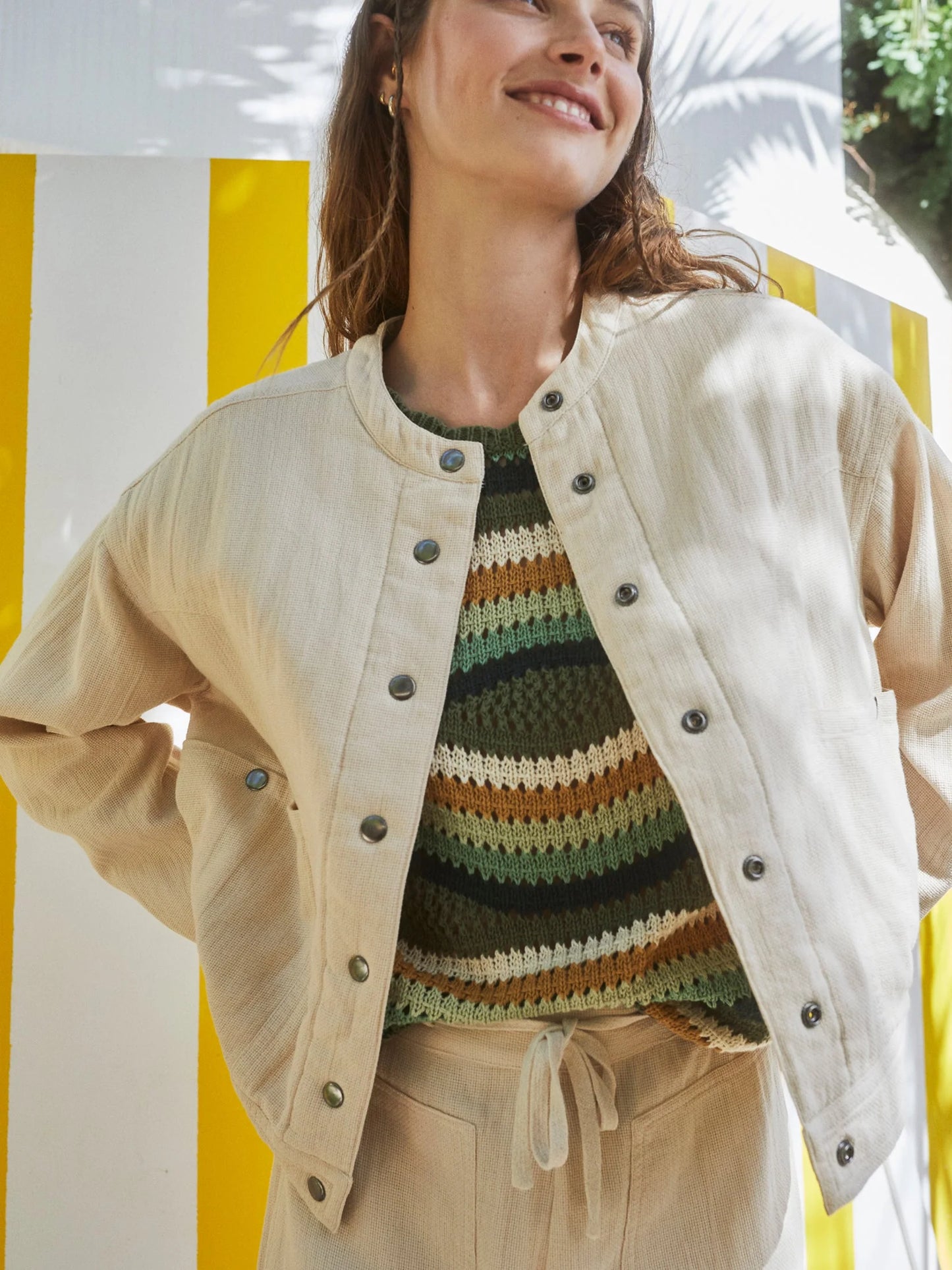 Indi & Cold | Cazadora Bomber Jacket - Crudo