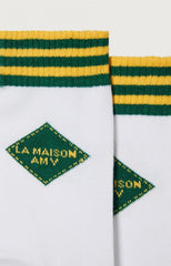American Vintage | Chausettes Socks - Green and Yellow Stripe