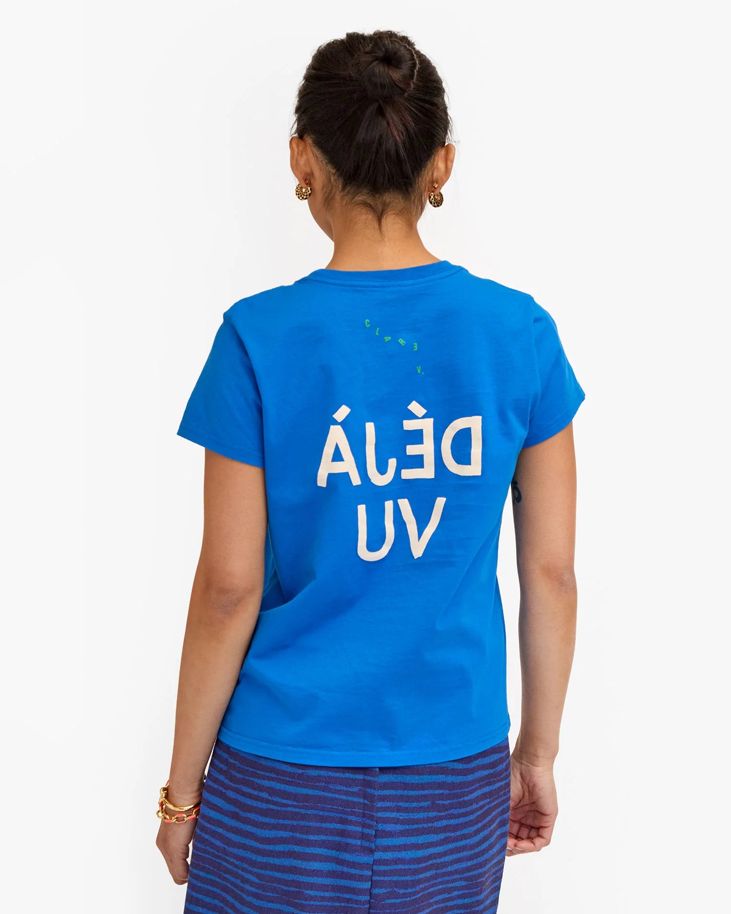 Clare V | Classic Deja Vu Tee - Bright Cobalt