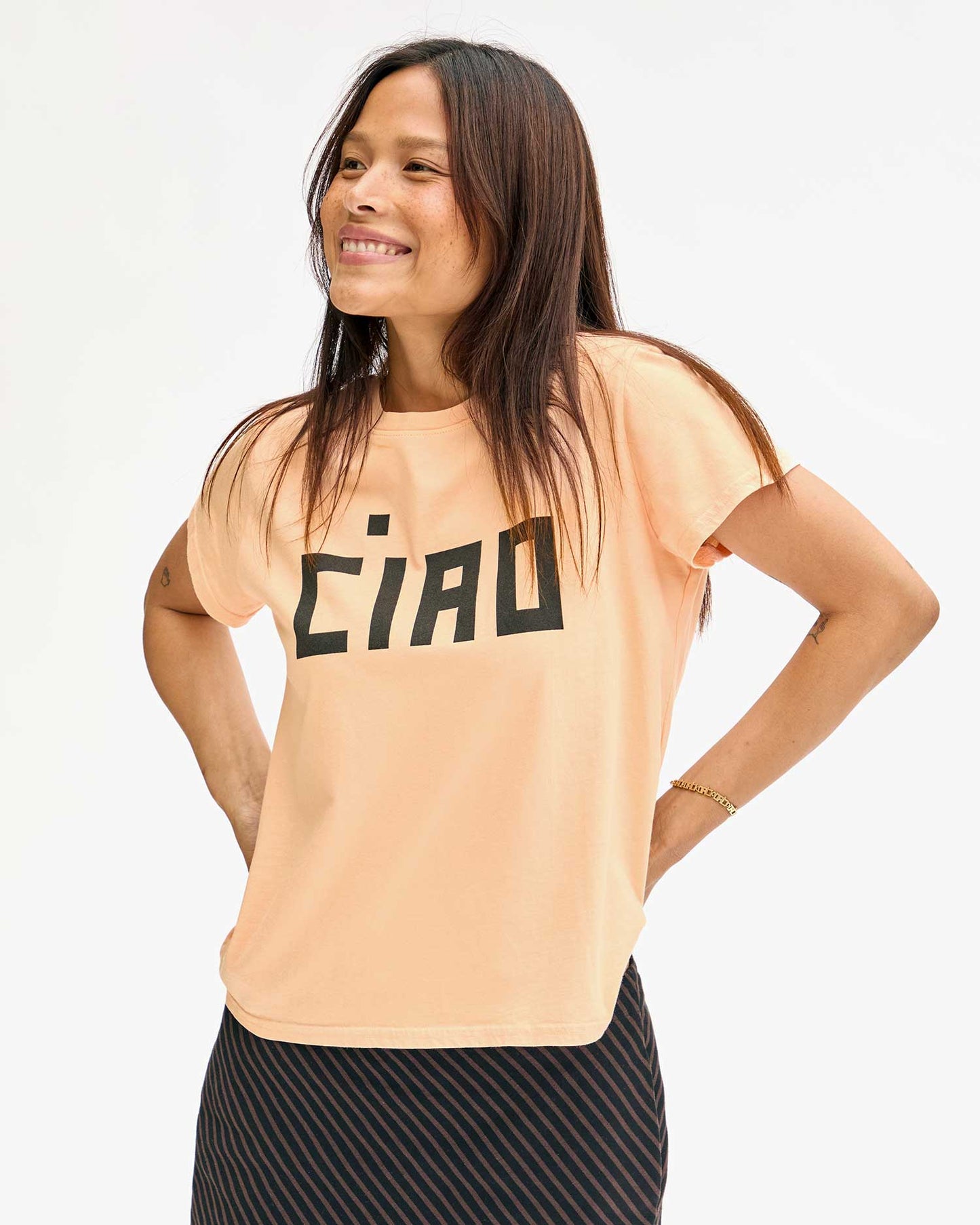 Clare V | Classic Ciao Tee - Blush