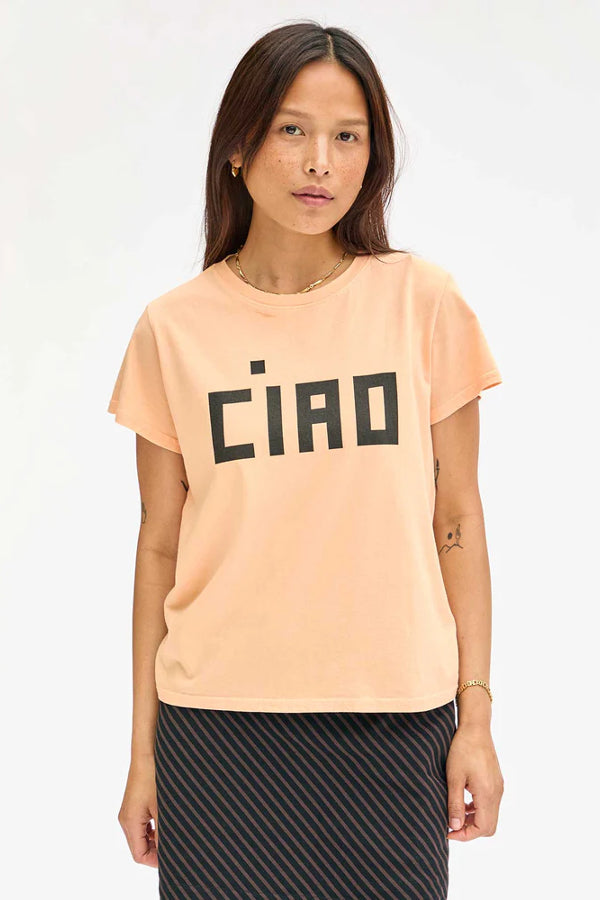 Clare V | Classic Ciao Tee - Blush