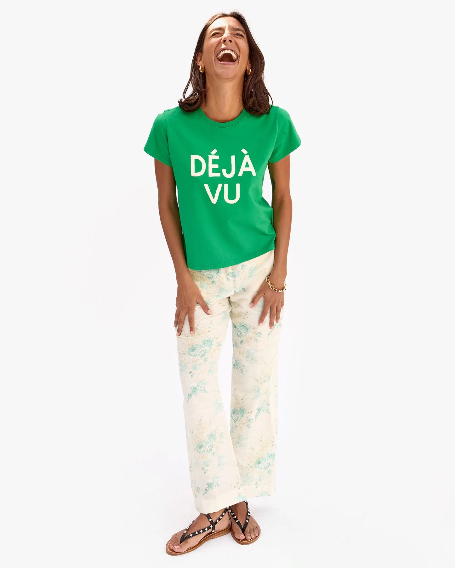 Clare V | Deja Vu Tee - Green