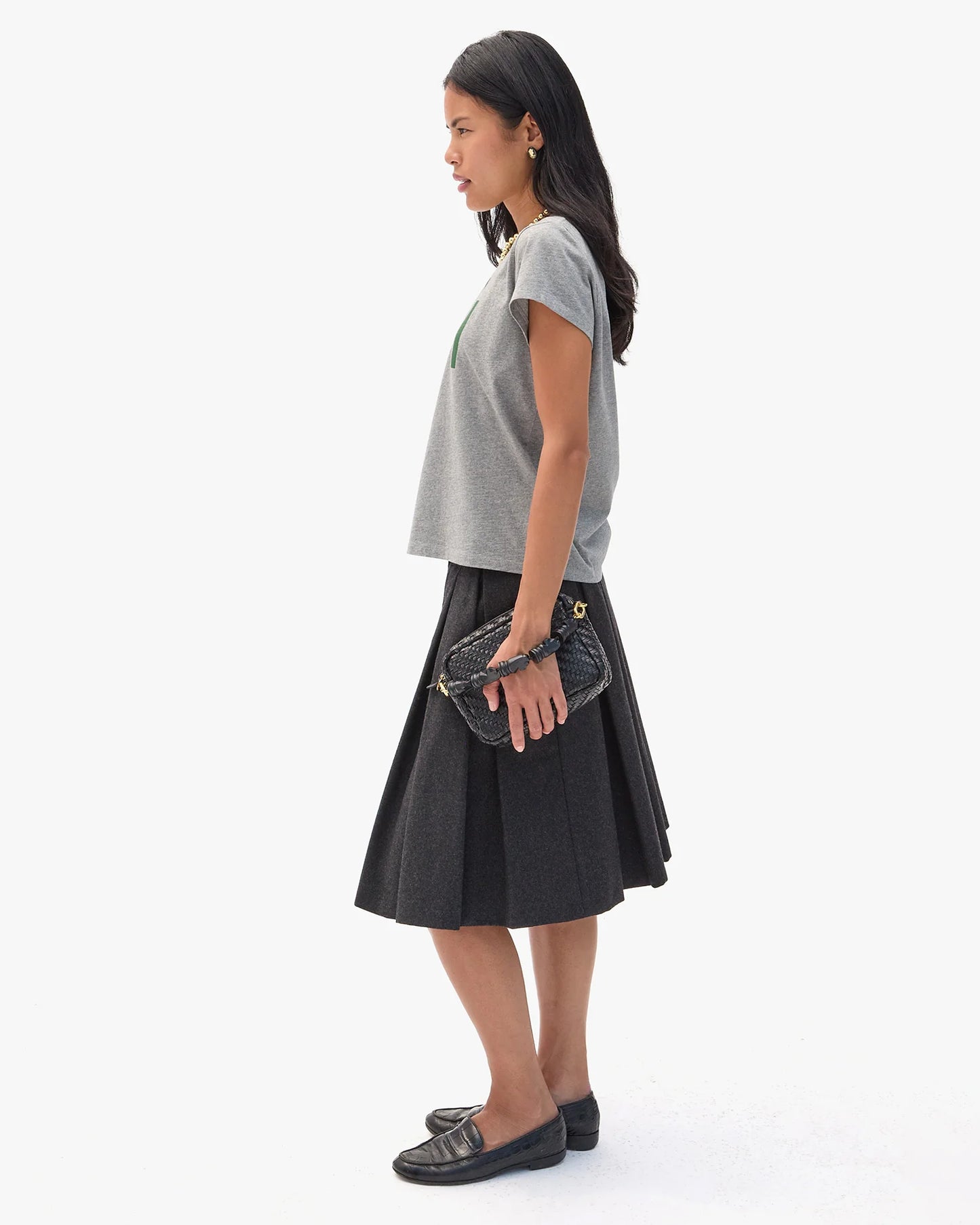 Clare V. | Classic Tee Oui - Grey Melange