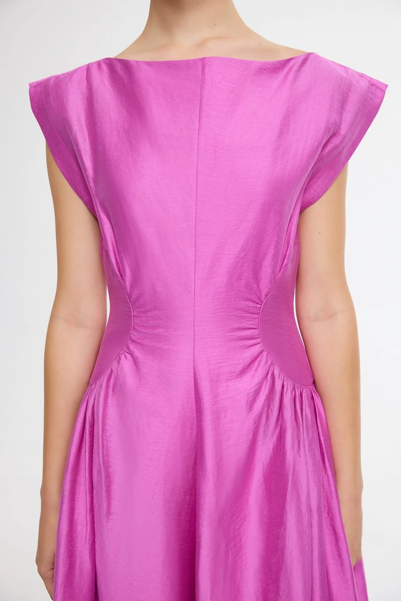 Acler | Emery Midi Dress - Fuchsia