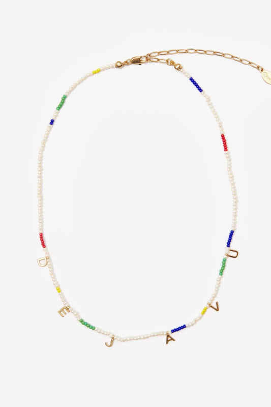 Clare V | Deja Vu Necklace - Cream Multi