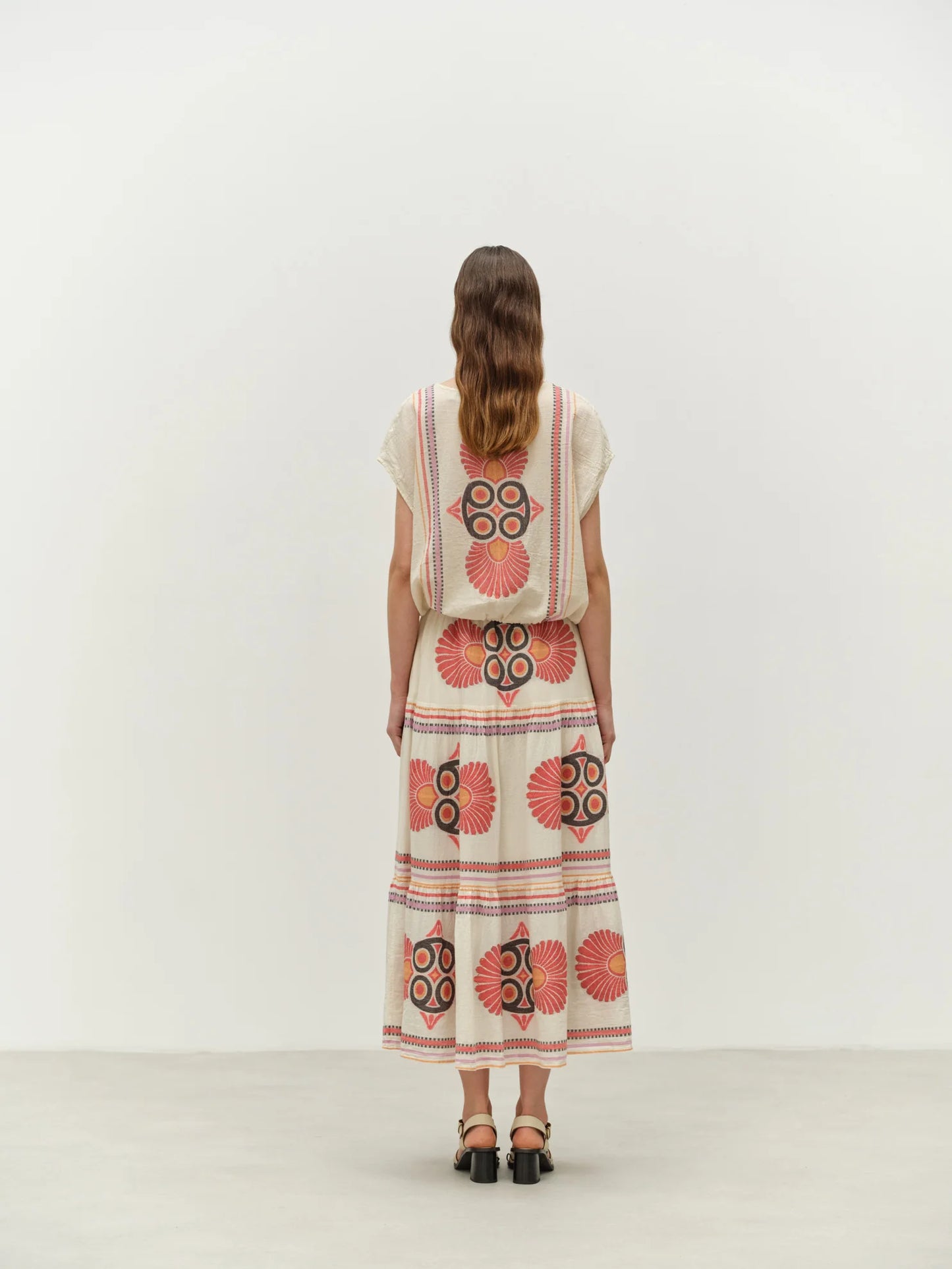 Devotion Twins | Loki  Blouse - Red /Ecru