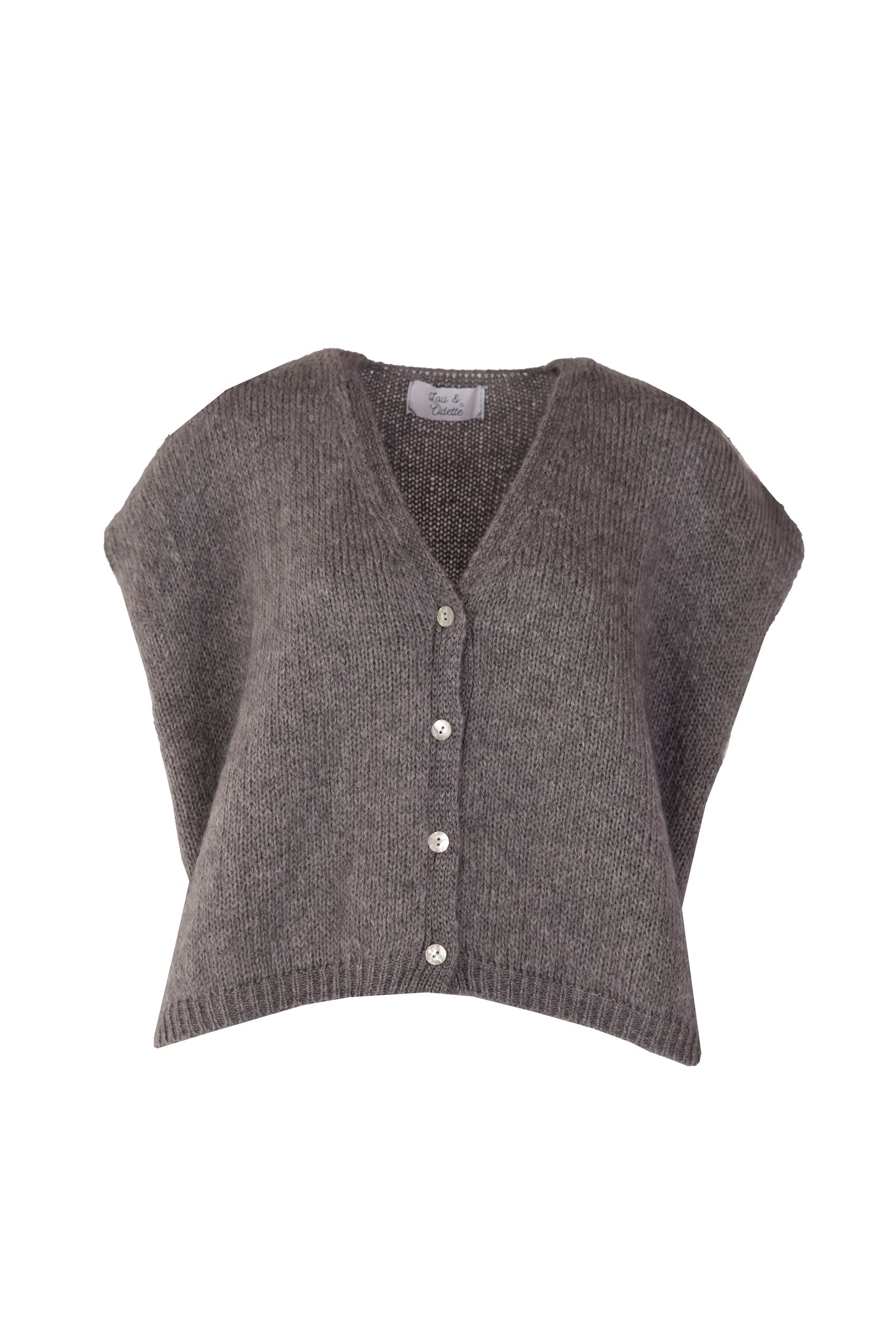 Lou & Odette | Elli Sleeveless V-Neck - Grey