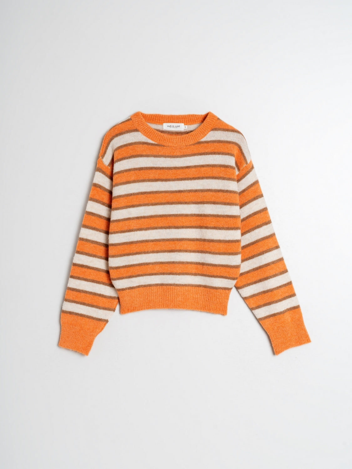 Indi & Cold | Naranja Jersey - Orange Tricolor Stripe