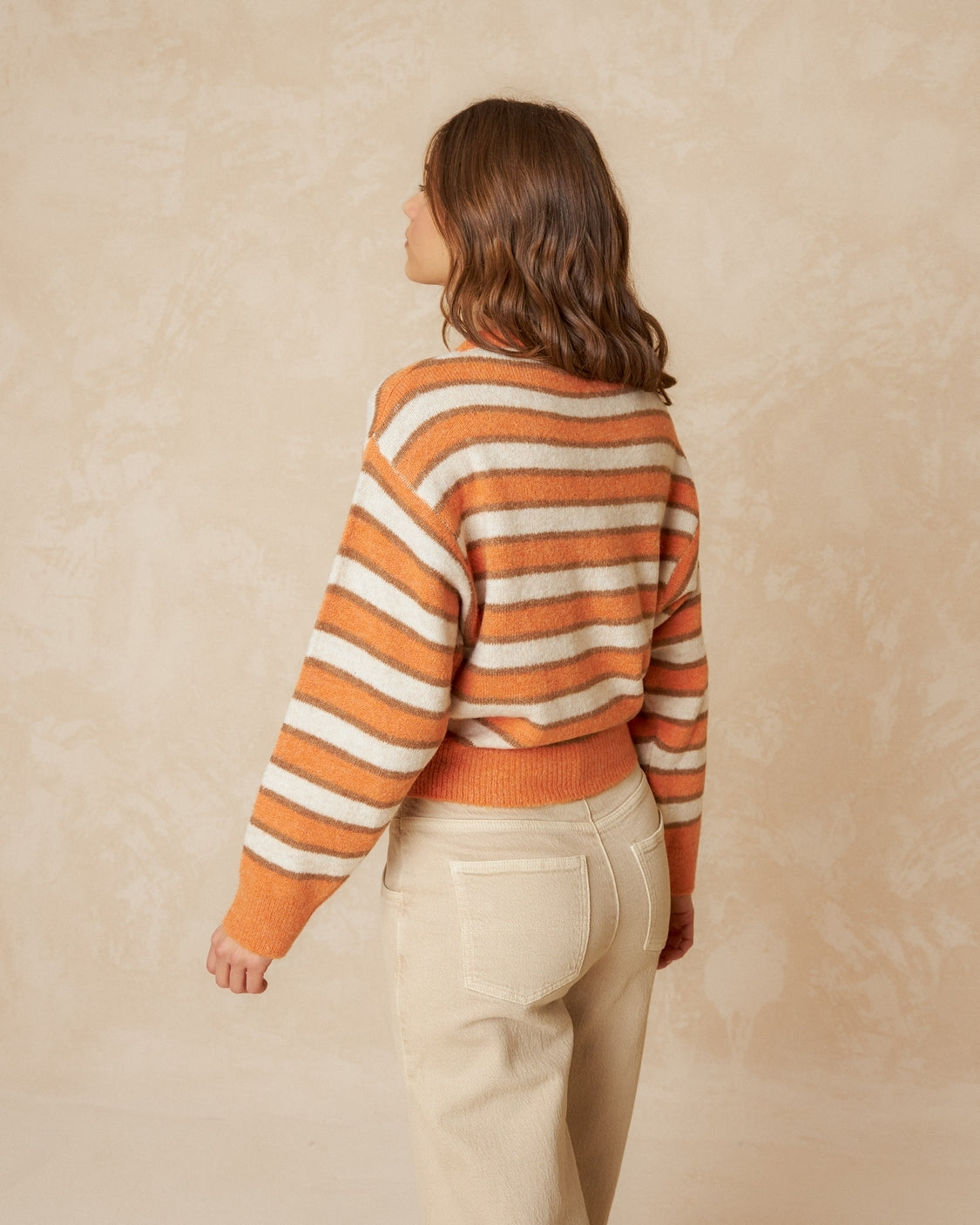 Indi & Cold | Naranja Jersey - Orange Tricolor Stripe