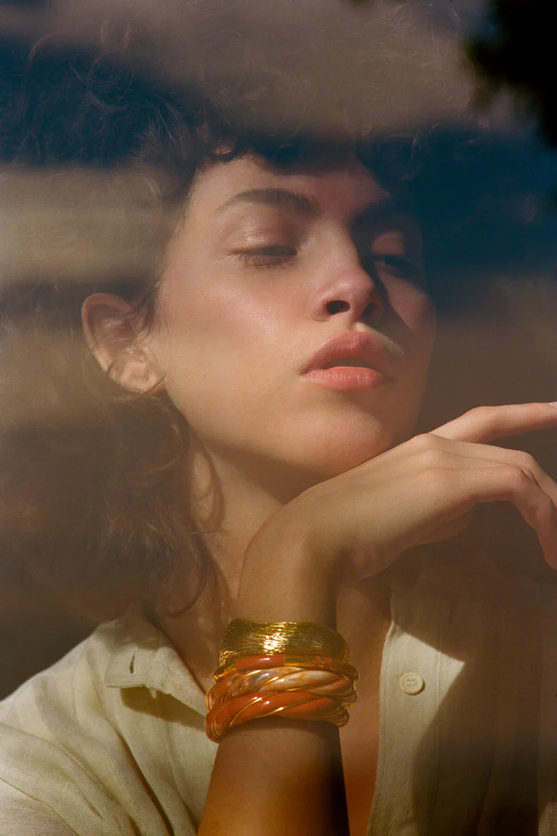 Aurélie Bidermann | Diana Bangle - Tie-Dye Terracotta