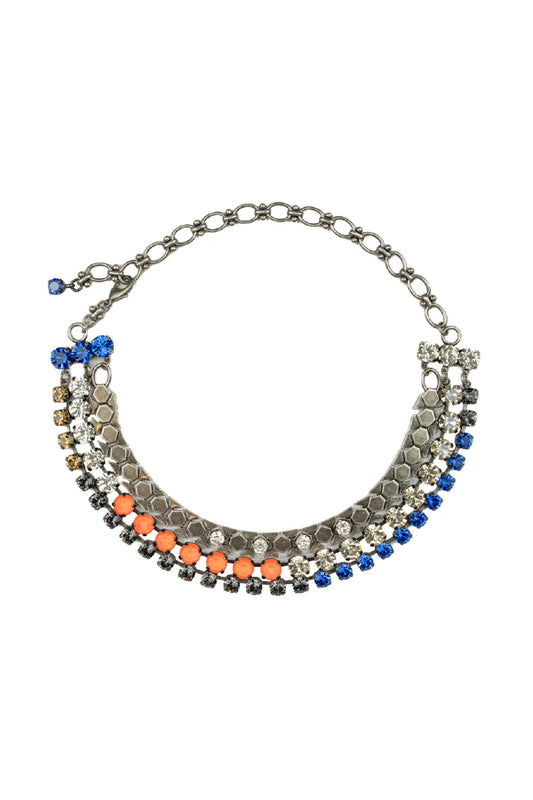 Elphin Lane | Harlee Choker - Electric Orange/Blue