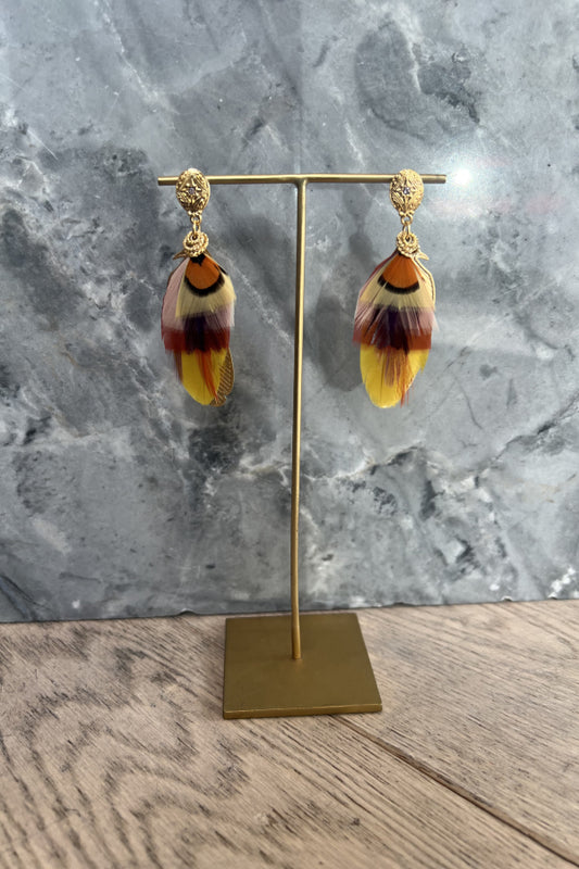 Gas Bijoux | Sao Earrings Gold - Orange/Yellow