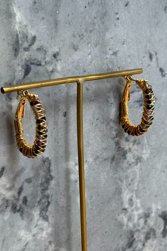 Gas Bijoux | Lyre Hoop Earrings - Multi
