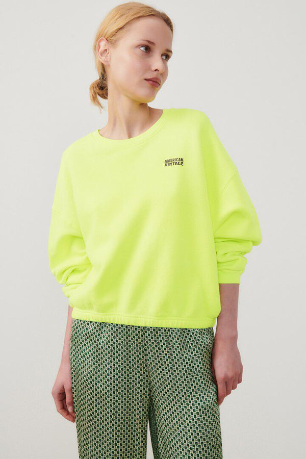 American Vintage | Izubird Sweat - Neon Yellow