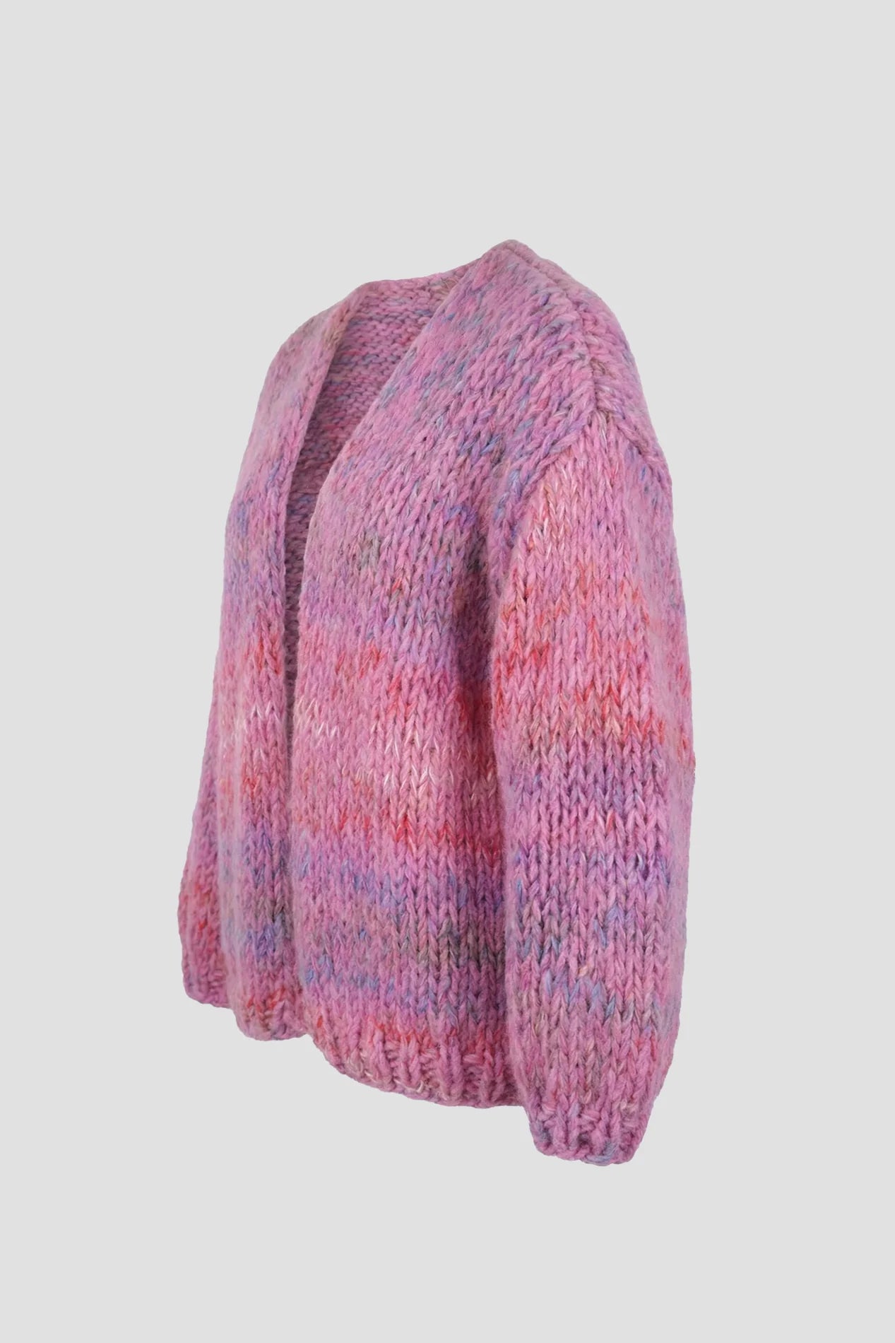 Les Tricots d'O | Isa Cardigan Short - Candy Pink Multi