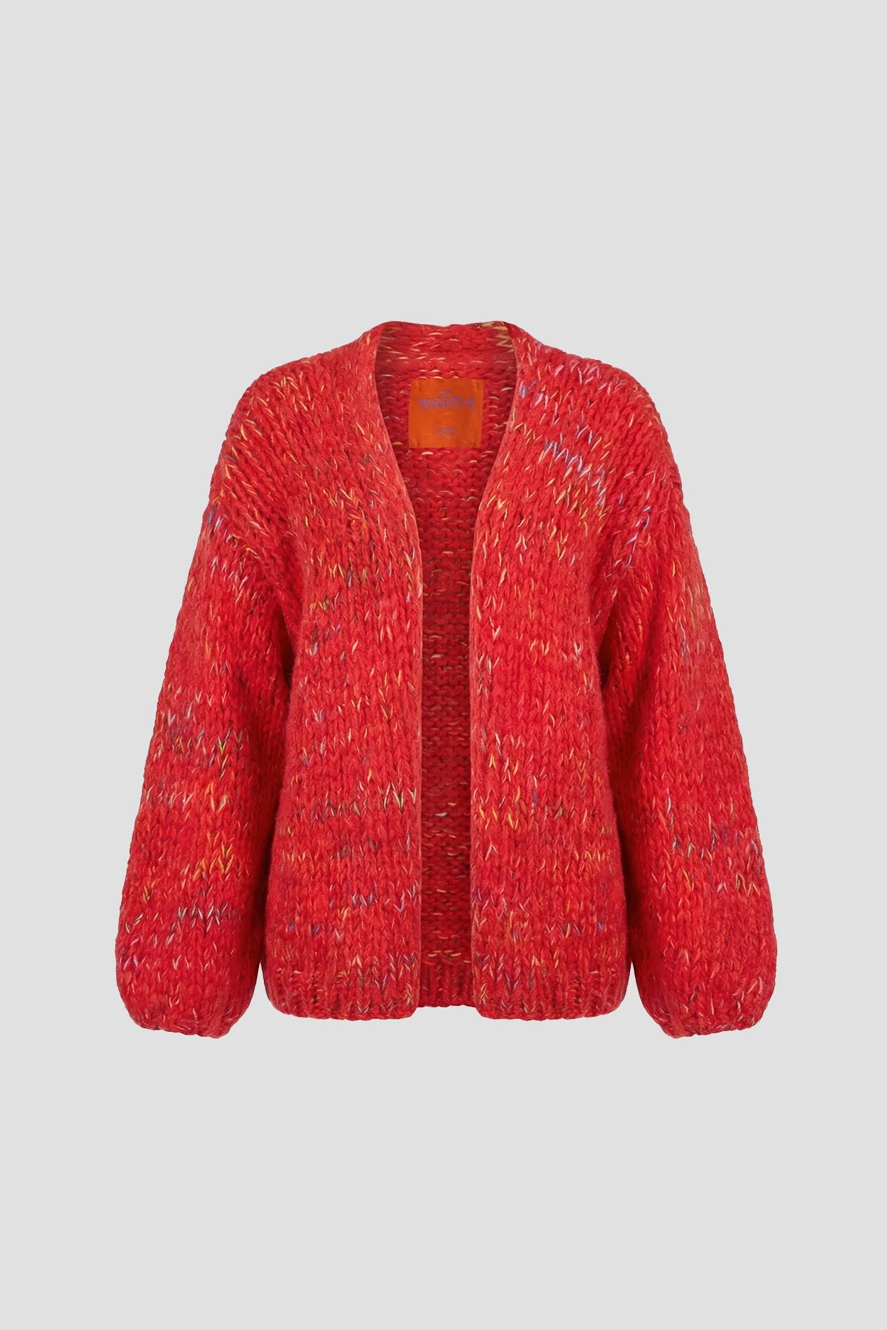 Les Tricots d'O | Isa Cardigan Short - Red Multi