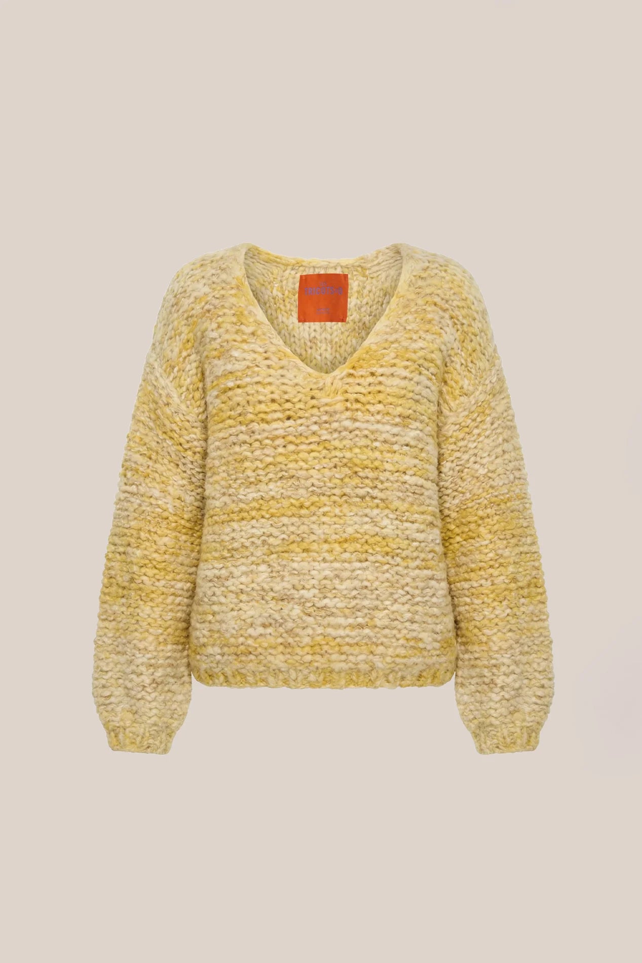 Les Tricots d'O | Hannah Pullover V Neck - Yellow