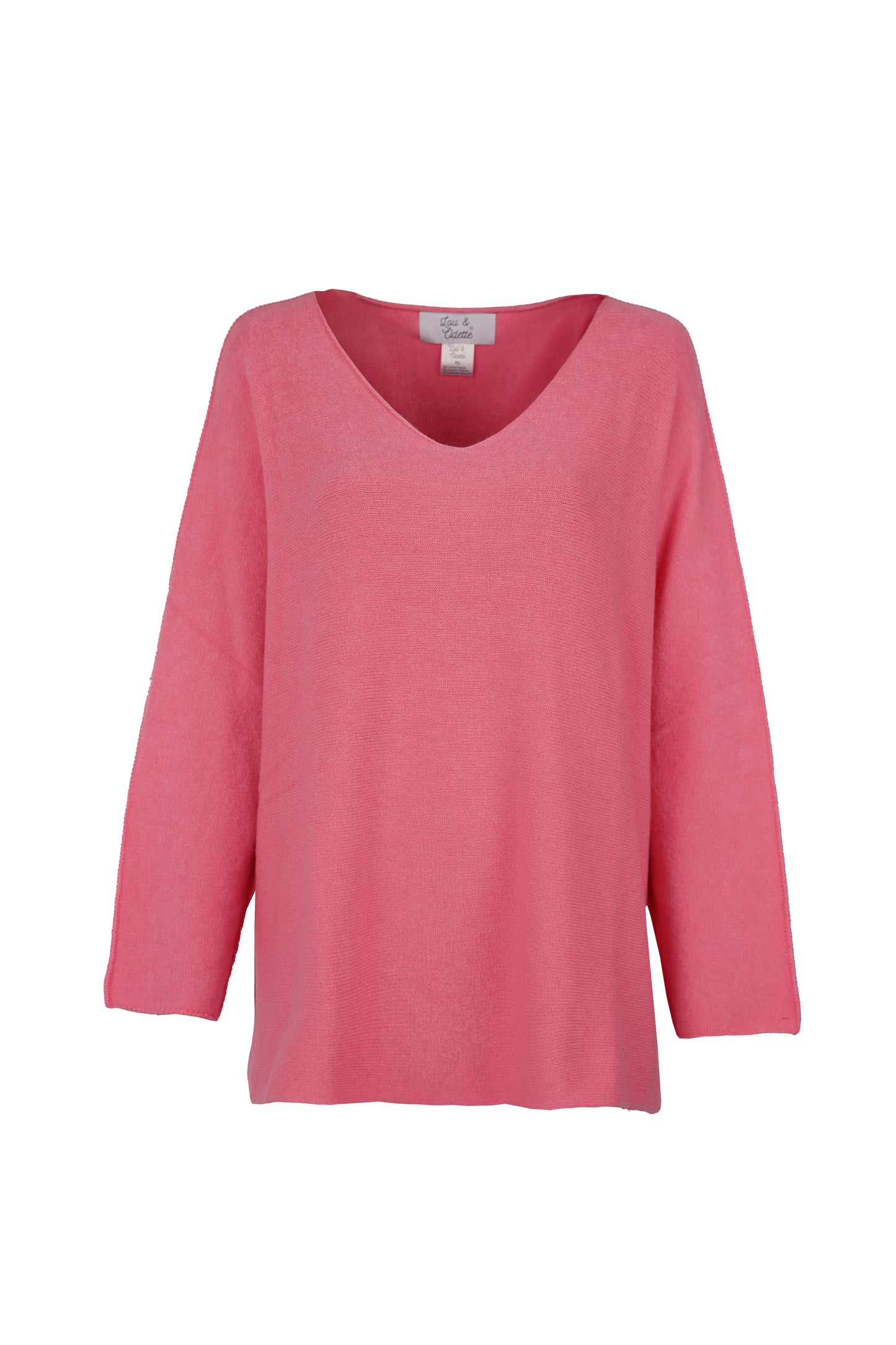 Lou & Odette | Laura Pullover V-Neck - Candy Pink