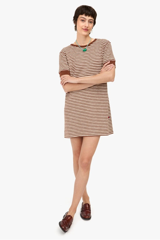 Clare V. | Le Bateau Dress - Chestnut Stripe