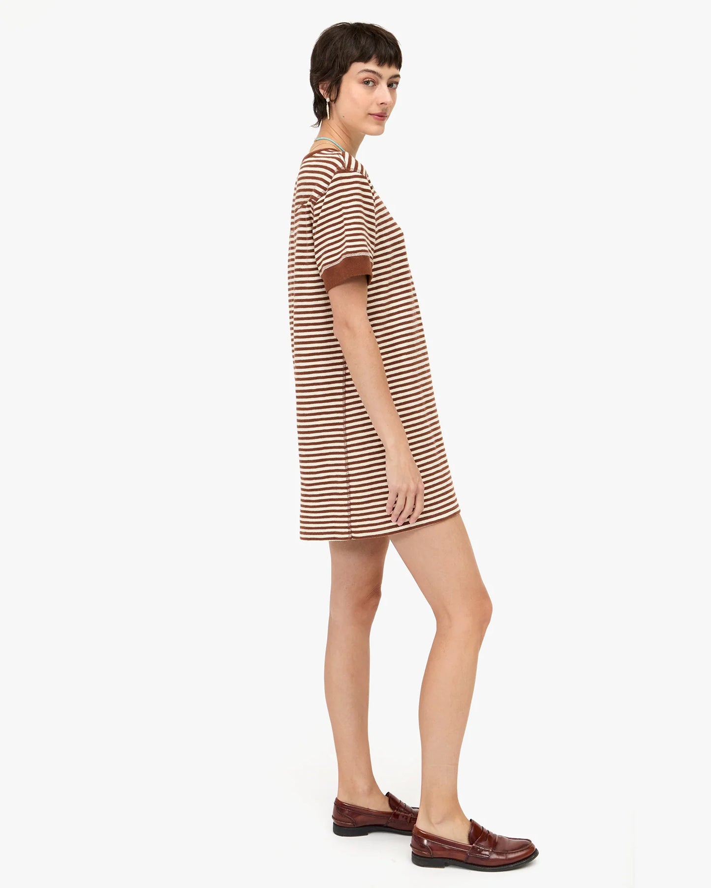 Clare V. | Le Bateau Dress - Chestnut Stripe