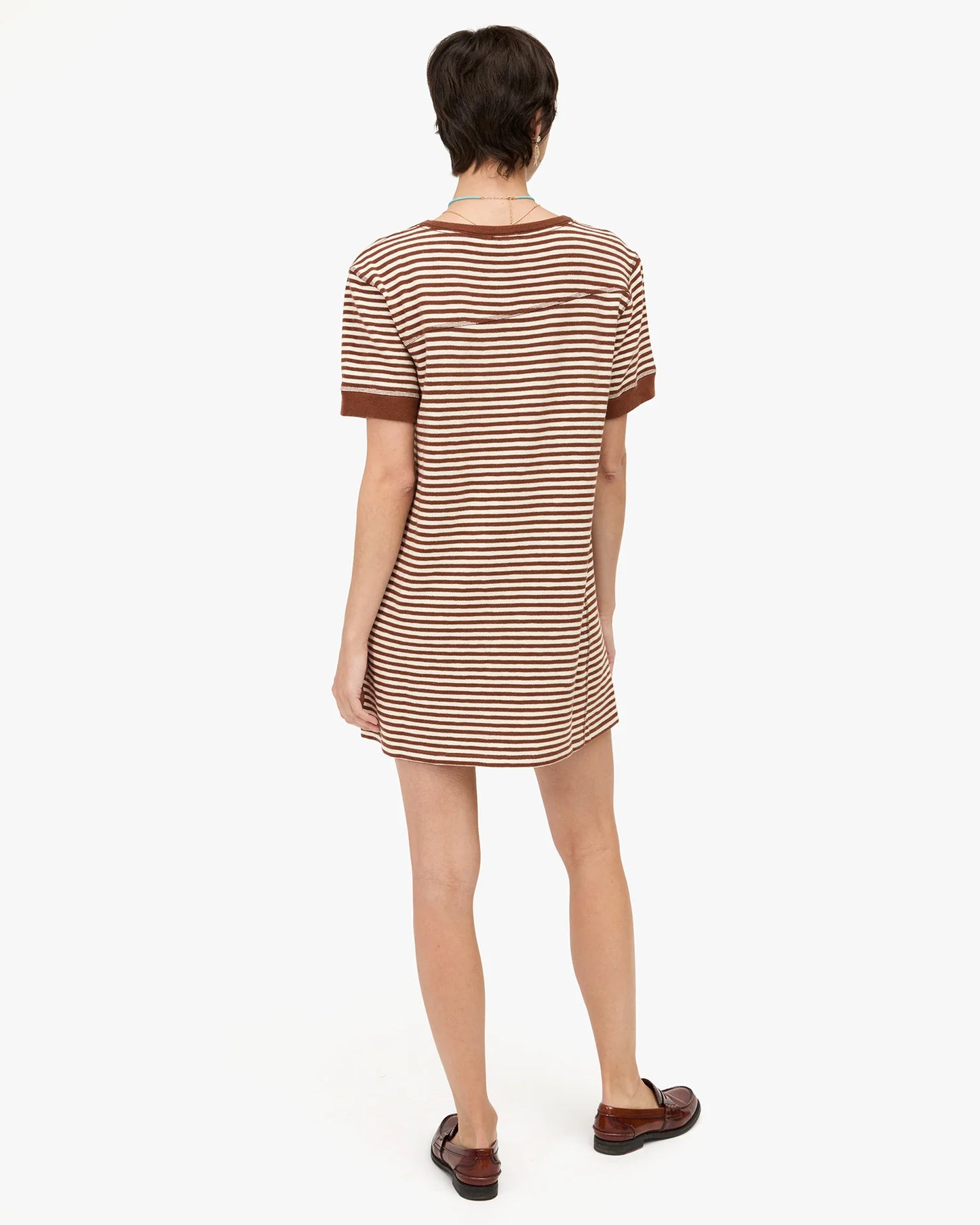 Clare V. | Le Bateau Dress - Chestnut Stripe