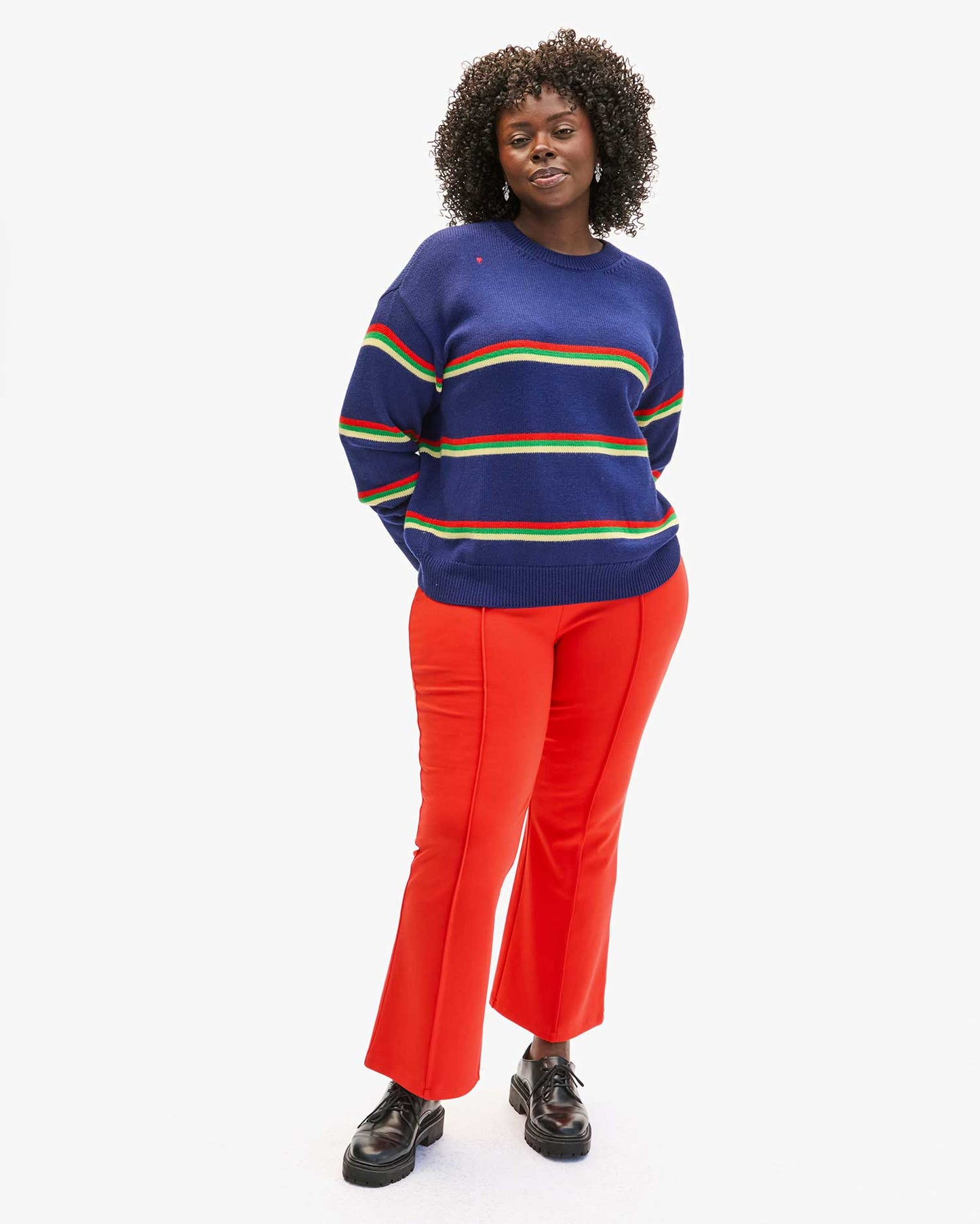 Clare V | Le flare Pant - Bright Poppy