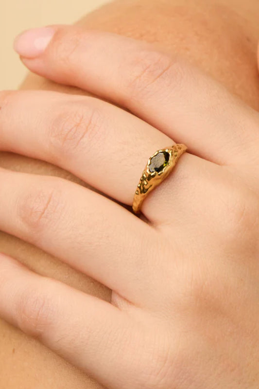 Agapée | Maria Mini Ring - Green