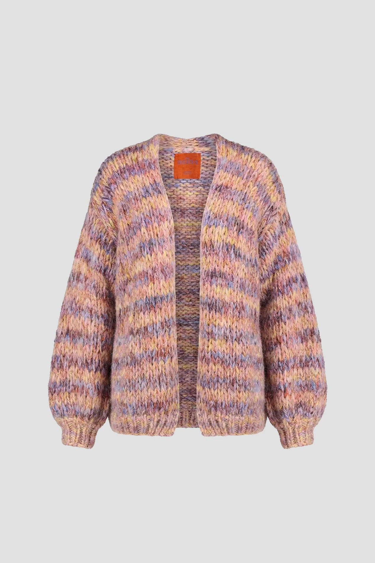 Les Tricots d’O | Maud Cardigan Short - Lilac / Peach