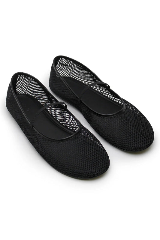 La Tribe | Net Ballet Flat - Black