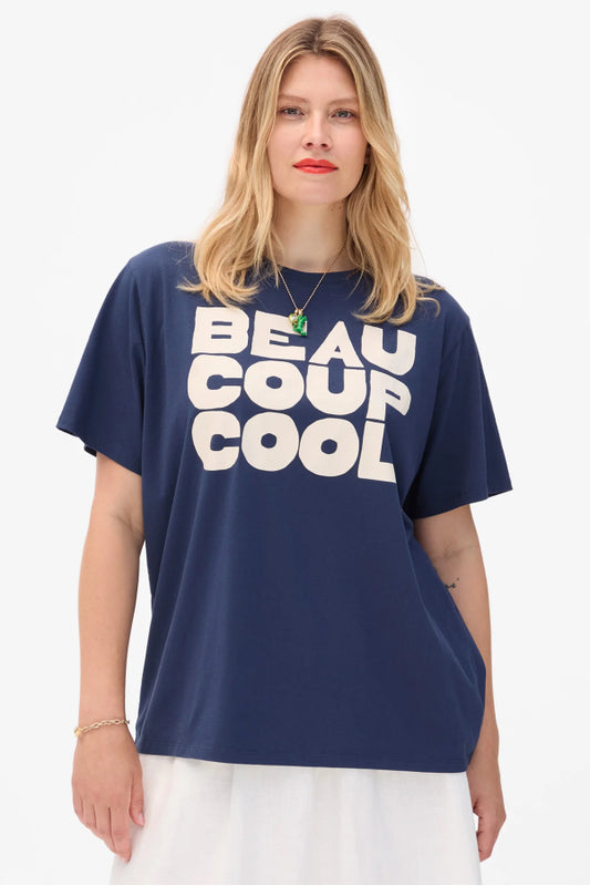 Clare V. | Original Tee Beaucoup Cool - Navy